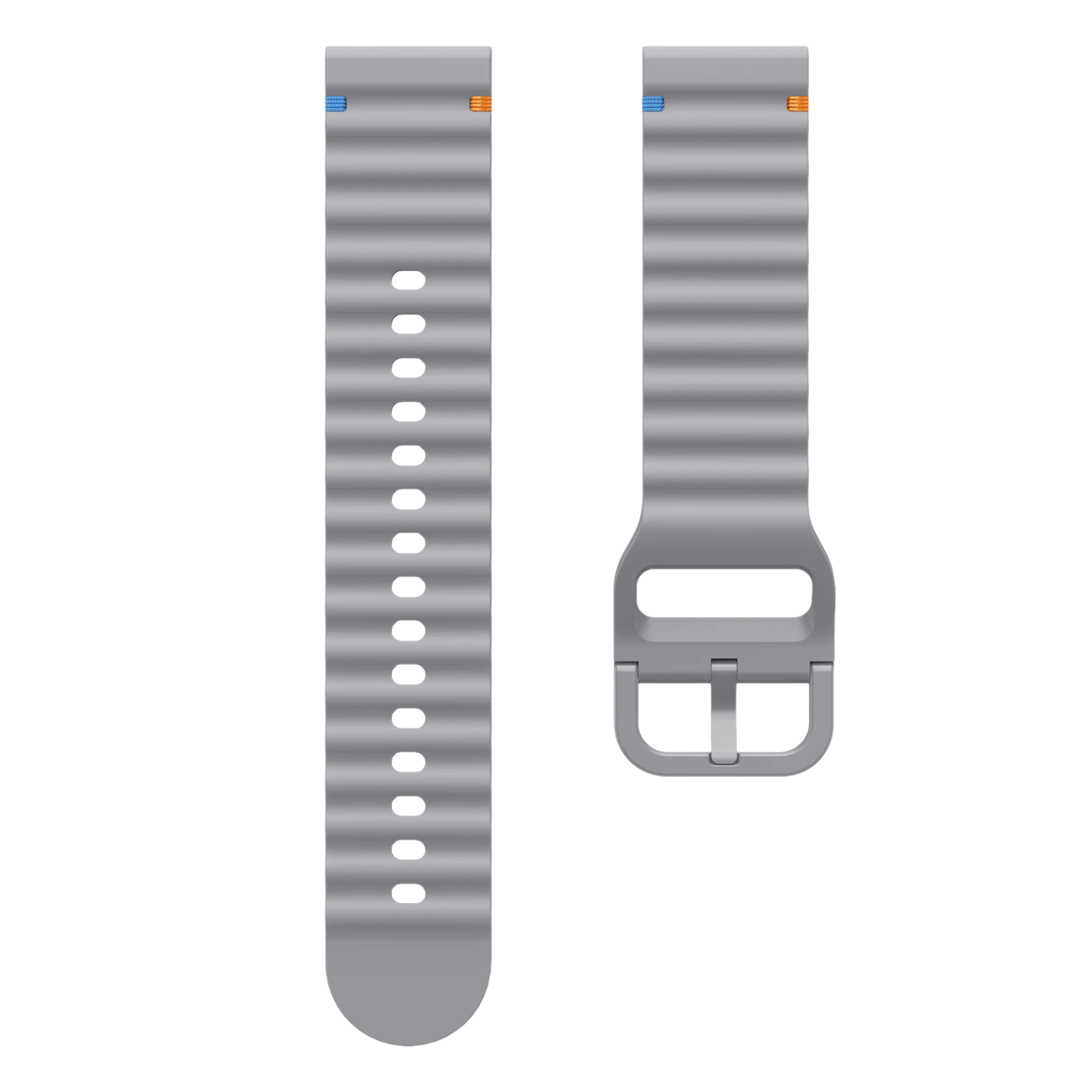 Premium 22mm Silicone Sport Watch Strap - Universal Replacement Wristband Bracelet
