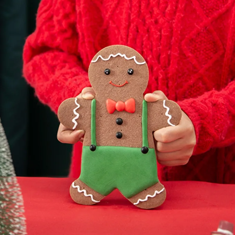 

Large Gingerbread Man Cookie Cutter Stainless Steel Santa Claus Snowman XmasTree Biscuit Cutting Mold Pastry Baking Accessories