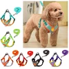 Small Medium Dogs Harness Vest Walking Traction Rope Reflective Straps, Soft Mesh Harness Breathable Pet Supplies