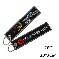 Kiss Me Before Flight Embroidery Functional Keychain for Spanish Air Force EF-18 Hornet Y2-23 - Image 4