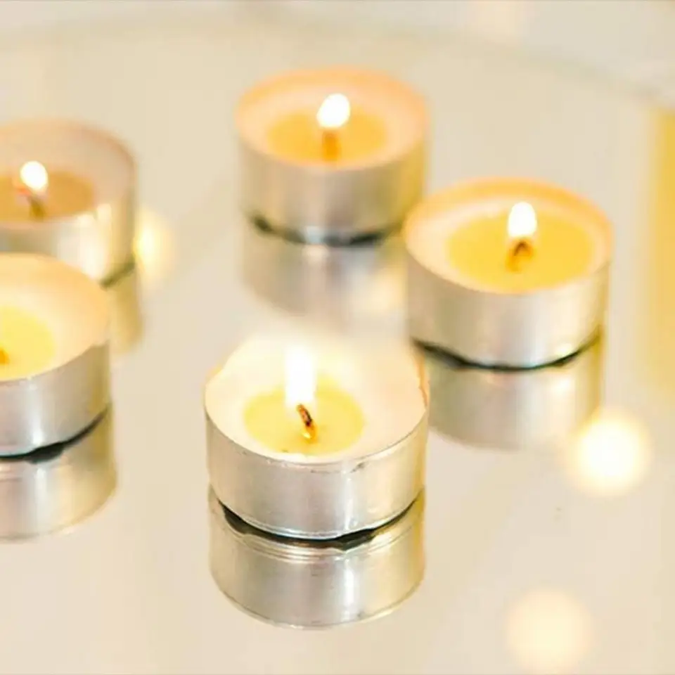 Piatto Portacandele In Alluminio &Oslash;10cm - Sottobicchiere Decorativo