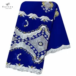 Cotton Cloth Large-sized Embroidery Process Perforated Long Scarf Dubai Scarf Latest African Muslim Women's Headscarf For Prayer