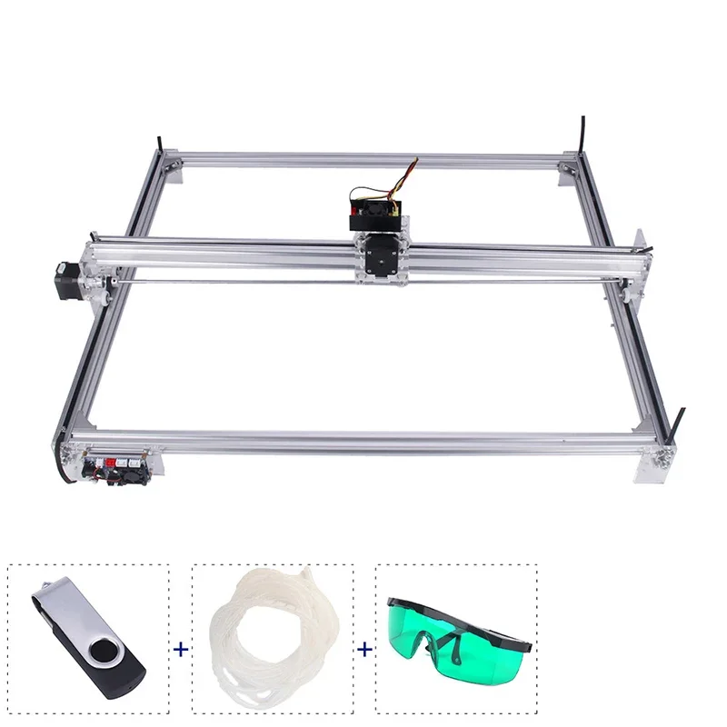 6550 Lasergravierer 20 W CNC-Lasergravurmaschine Arbeitsbereich 65 cm * 50 cm Holzfräsmaschine mit Offline-Controller