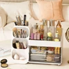 Plastic Desktop Organizer Cosmetic Container with Drawers Cosmetic Display Case Makeup Display Stand for Vanity Dressing Table 2