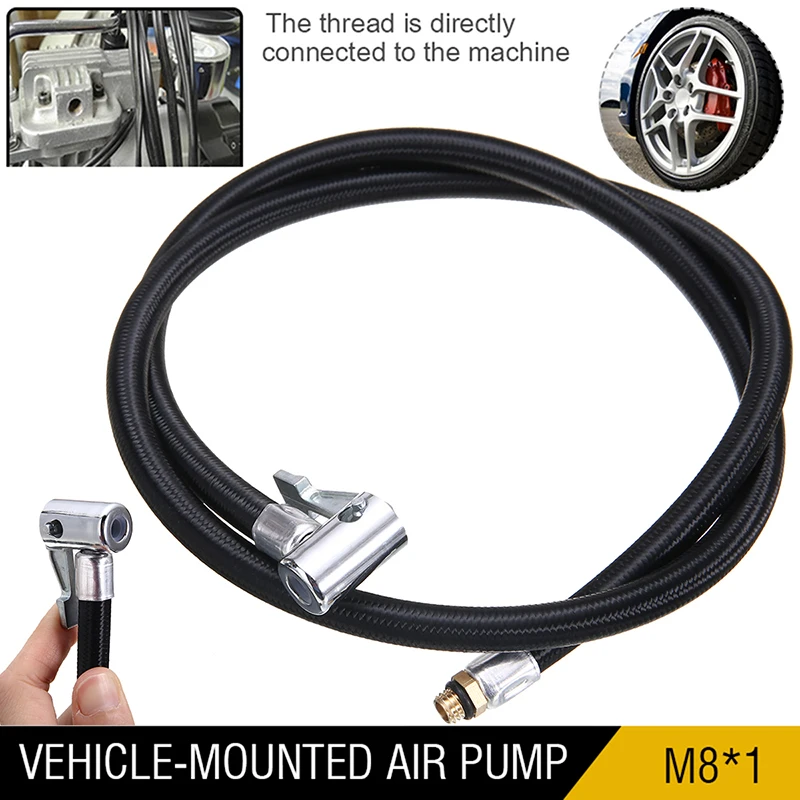 1pcCarTyreAirPumpHosePipeM8ThreadedTireAirPumpTube1Meter