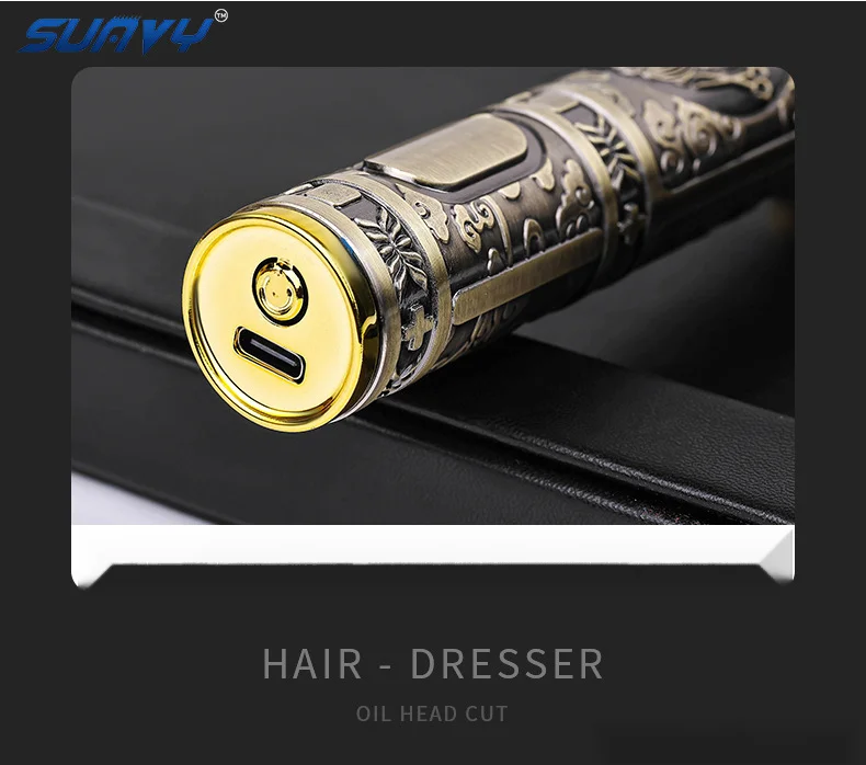 Tondeuse de coiffeur, sculpture de tête d'huile dédiée au salon pour un usage domestique pour enfants, tondeuse à cheveux électrique pour rasoir_voghion.com