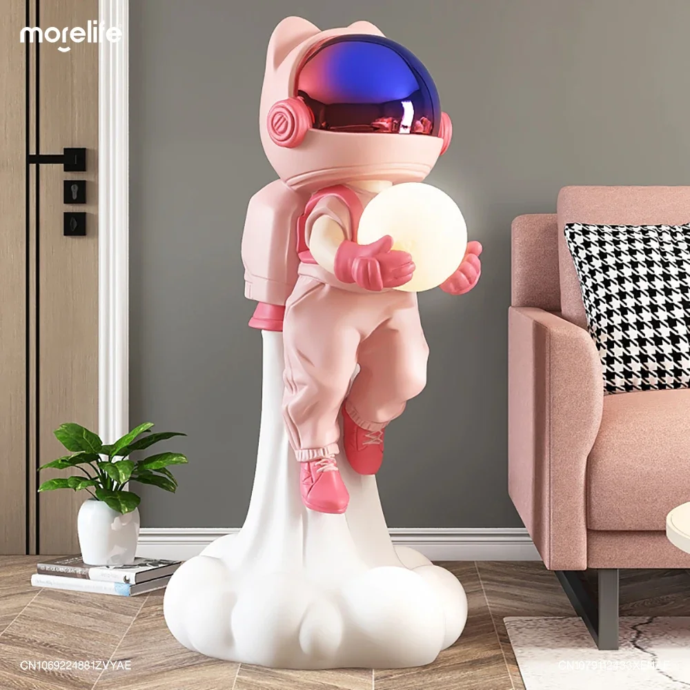 

30/110cm Home Decor Rocket Space Astronaut Statue Series Garden Decoration Large Floor Sculptures Furnishings Creativity Crafts