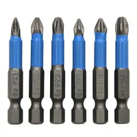 12pc S2 Steel Anti Slip Screwdriver Head Cross Electric Screwdriver Tool Set PH1/PH2/PH3/PZ1/PZ2/PZ3 2
