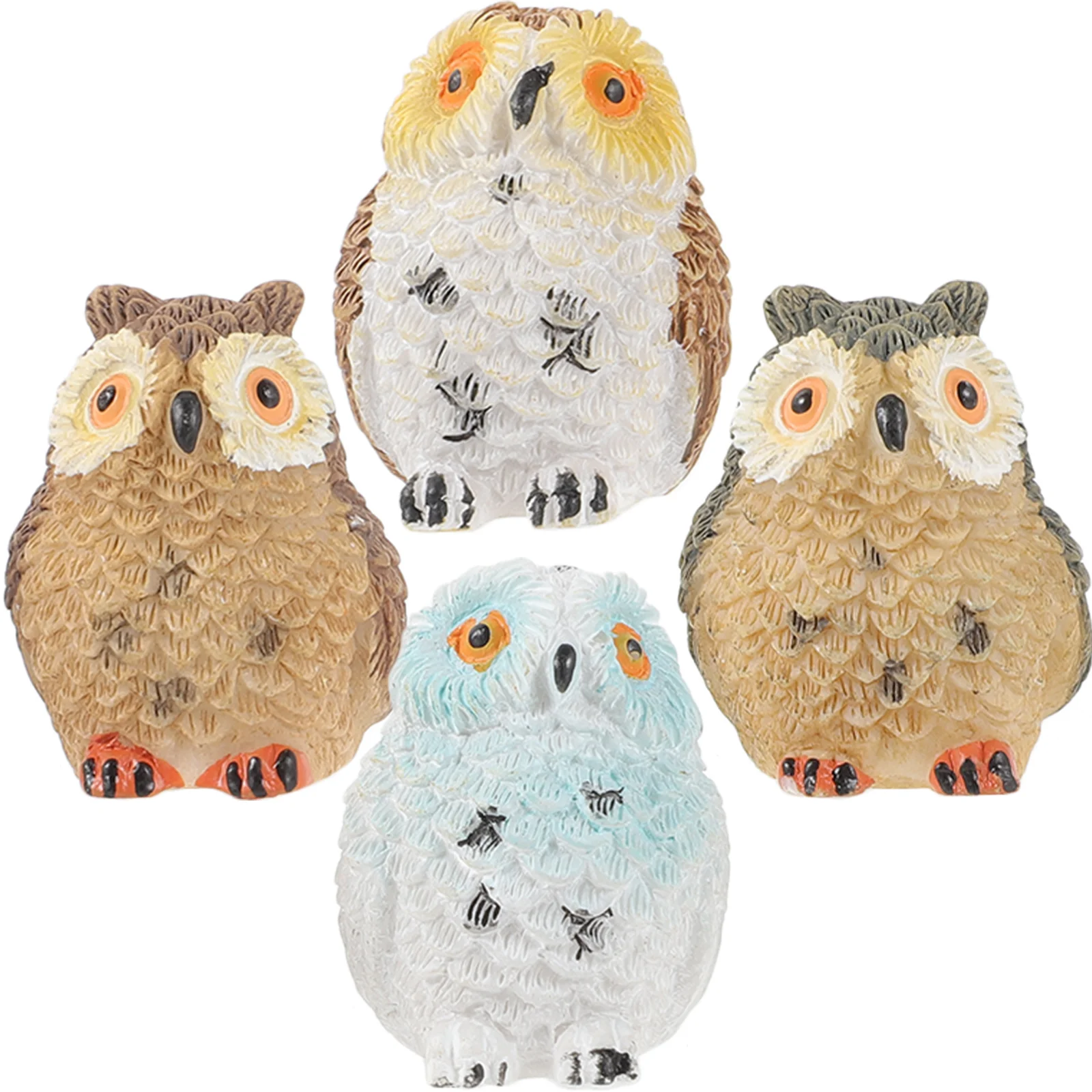 

Besportble Miniature Animal Statue Set for Home Decor and Bonsai Craft in Blue Color