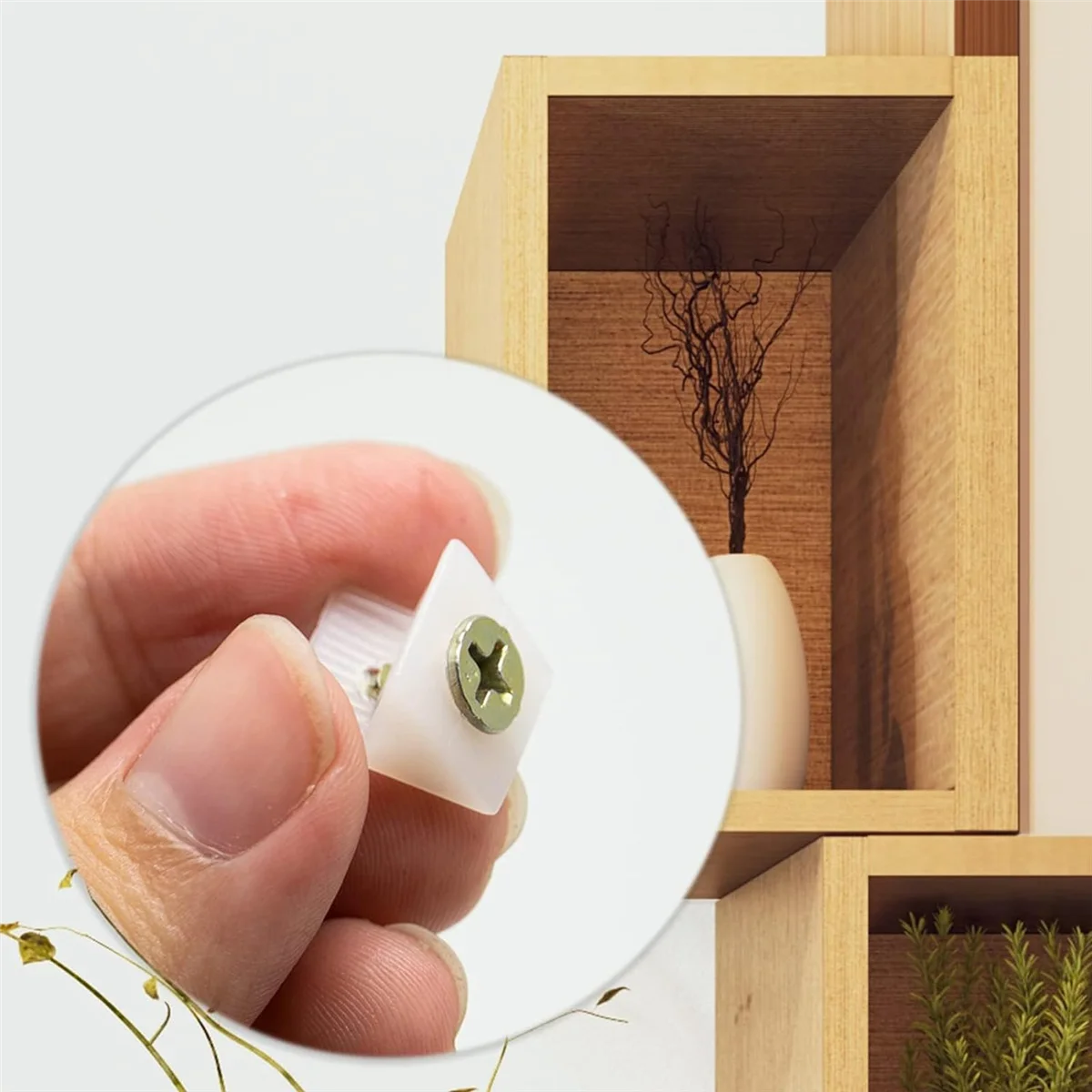 50 Pcs Drawer Support Wedges Plastic Drawer Bottom Sagging Repair Fixing Mending for Furniture drawer support wedges