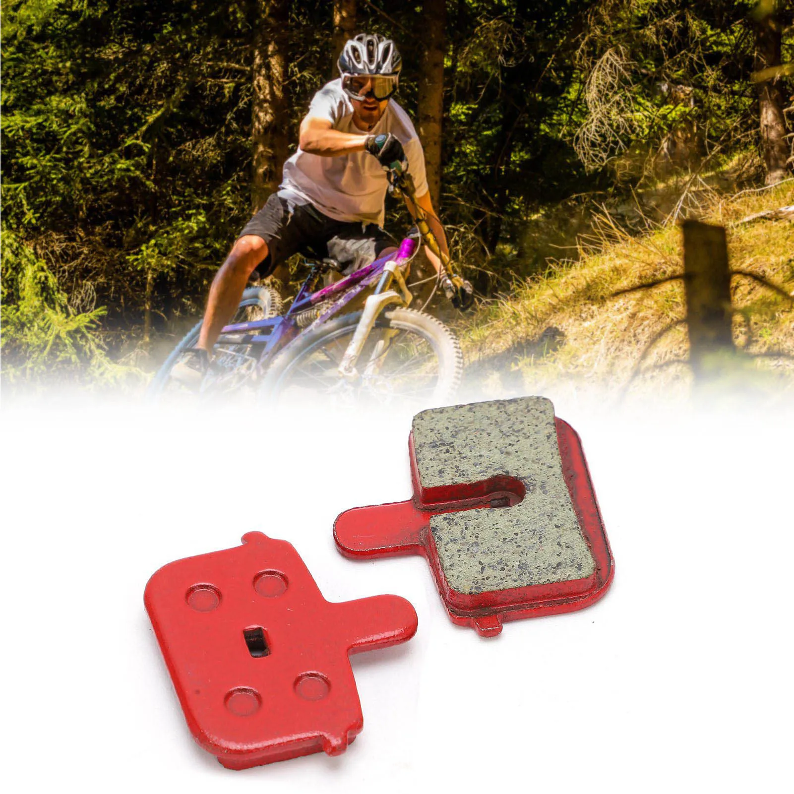 8PCS Fahrrad Scheibenbremsbeläge Harz Halbmetall Bremse Ersatzteile Breite Kompatibilität Geeignet Für E-Bike/Fahrrad Verwenden – Detail 3