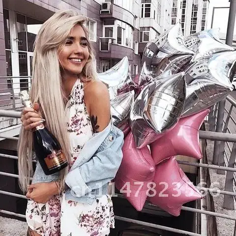 

18-дюймовые алюминиевые фотообои, украшения для детей, свадебные принадлежности, подарки для будущей мамы, надувные воздушные шары