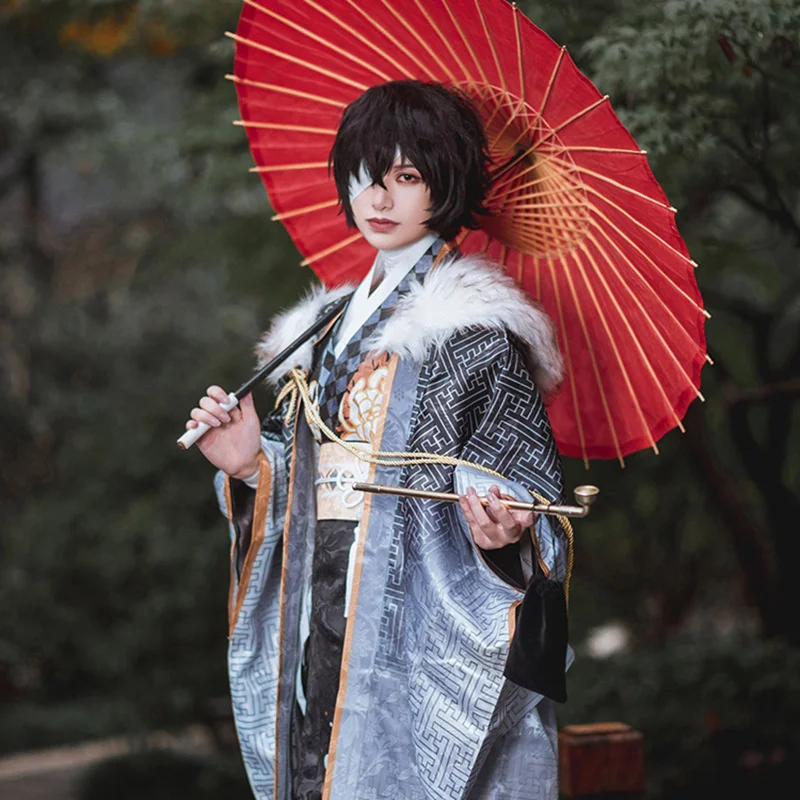 

Bungo Stray Dogs Cosplay Costume Dazaii Costume Dazaii Uniform Chinese Style Ancient Clothes Handicraft Anniversary Cosplay Suit