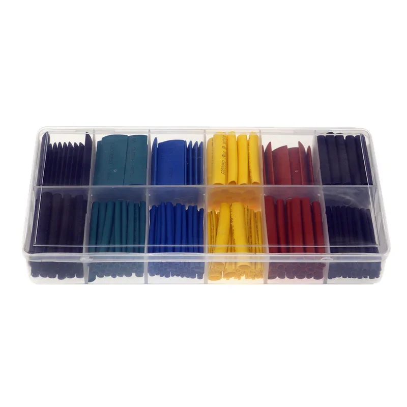 280pcs Heat Shrink Tubing Insulation Shrinkable Tube Assortment Electronic Polyolefin Wire Sleeve Kit heat shrink tubing