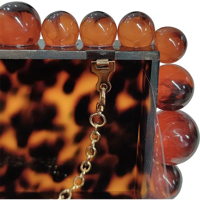 Women Acrylic Evening Clutch Bag Glitter Marble Purse Handbag For Wedding Cocktail Party Prom Chain Shoulder Bag Luxury Clutches