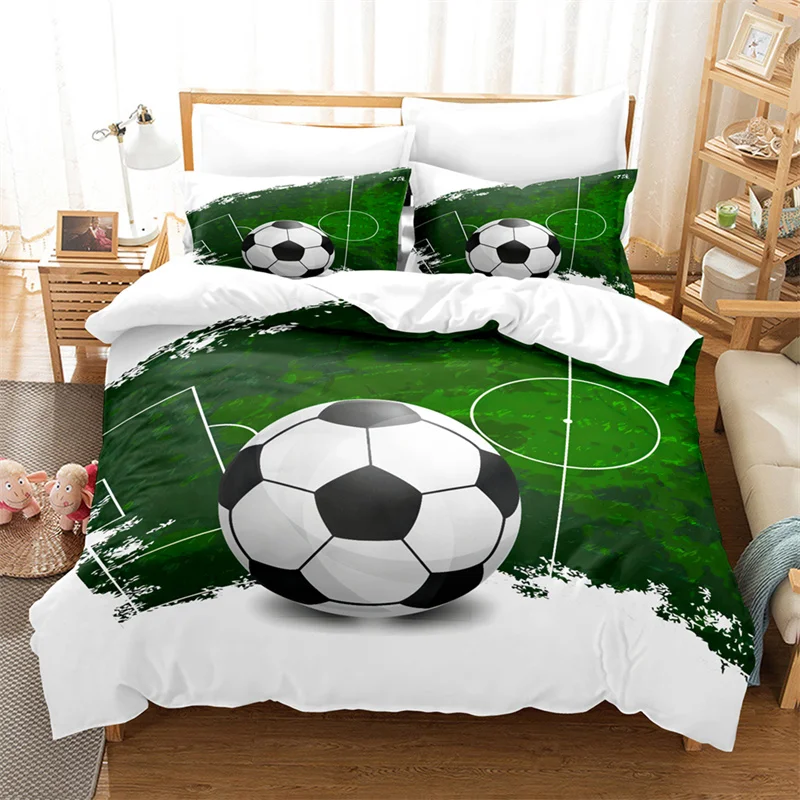 

Football Sport Bedding Set Duvet Cover Bedding Soccer Star Comforter Bedding Sets Boy Bed Cover Set Queen Size Duvet Cover Set