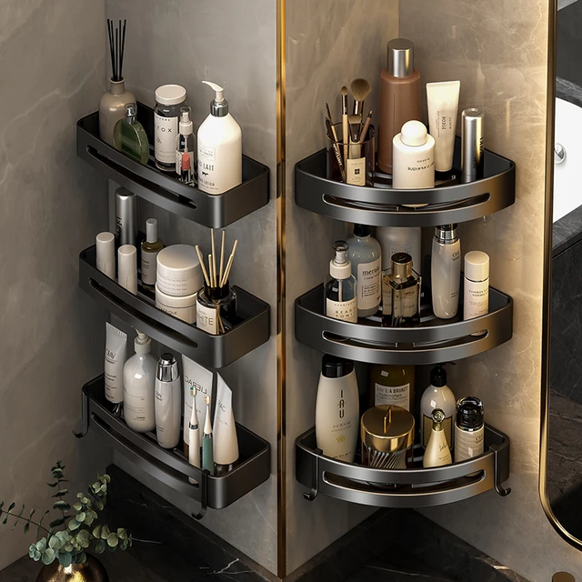 Bathroom Hardware Acce Shelves Kitchen Wall Shelf Shower Shampoo