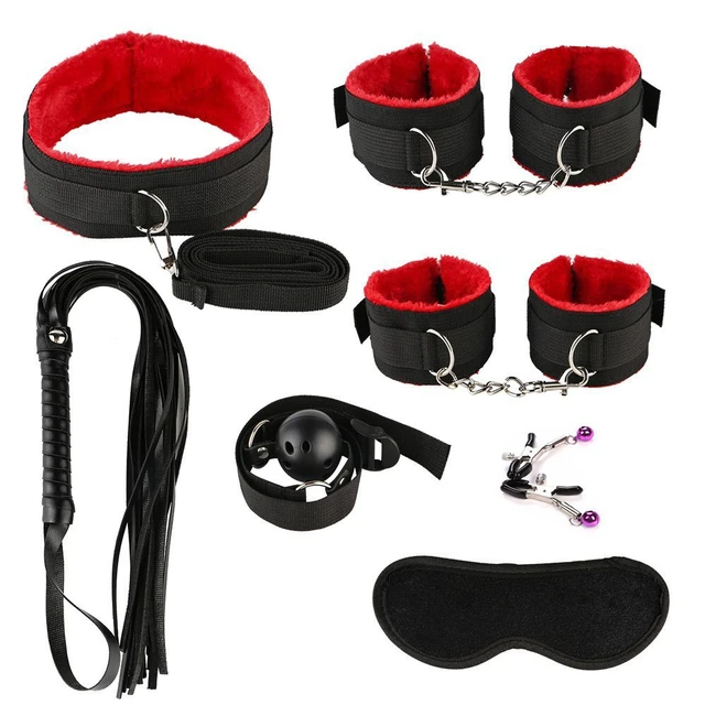 Jouet sexuel pour Couples, pour adultes, BDSM, Kits érotiques, jeu de  Bondage, fouet, Gag SM, 7 pièces - AliExpress