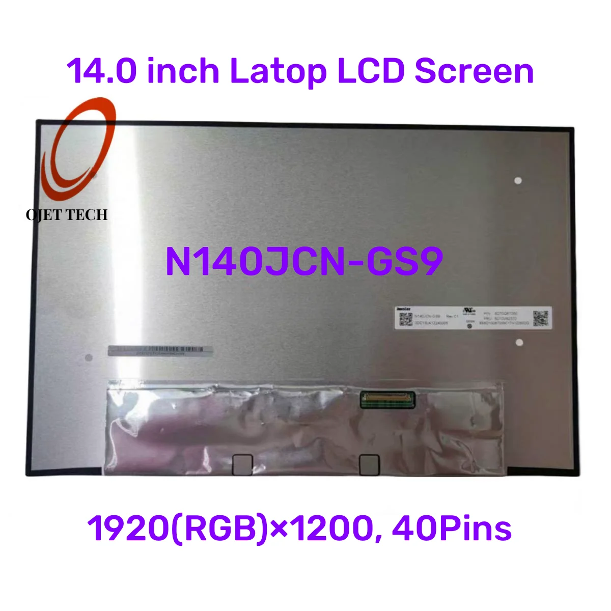 Laptop Lcd Touch Screen Ips Painel de Exibição N140jcn-gs9 Fhd 1920×1200 40 Pinos 140 R140nw4d r0 5m11c53215