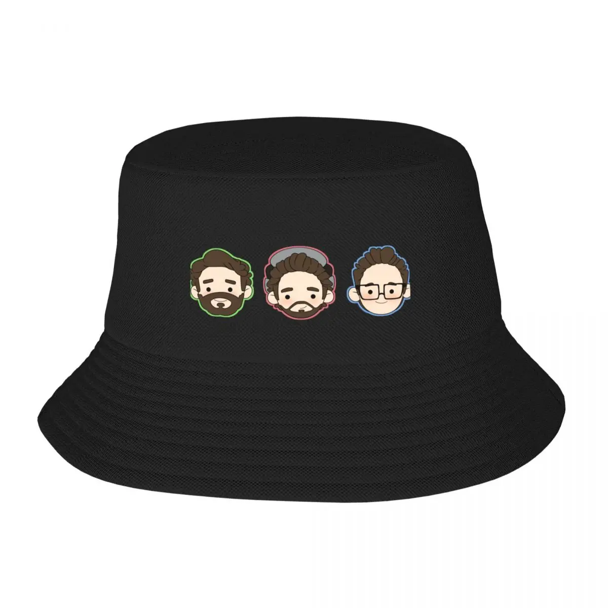 

AJR colored outline Bucket Hat Uv Protection Solar Hat Cosplay Men's Hat Luxury Women's