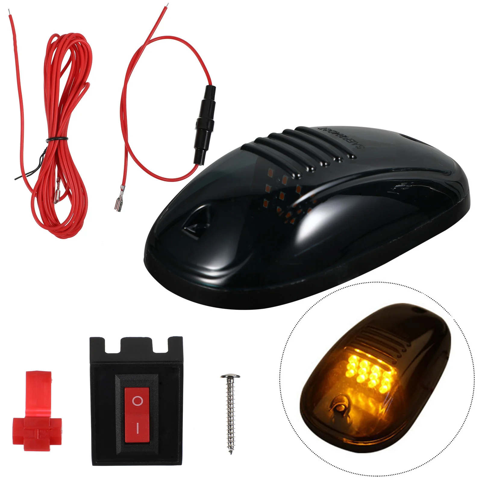 

5 Pcs Cab Roof Tops Lamp Marker Clearance Running Lights Car Lighting Device