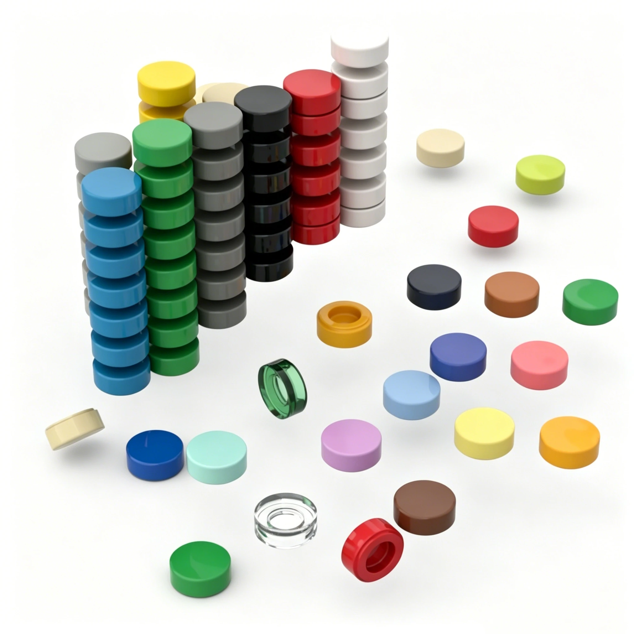 1000-Piece Round Light Panel Building Blocks Kit - Educational Toy