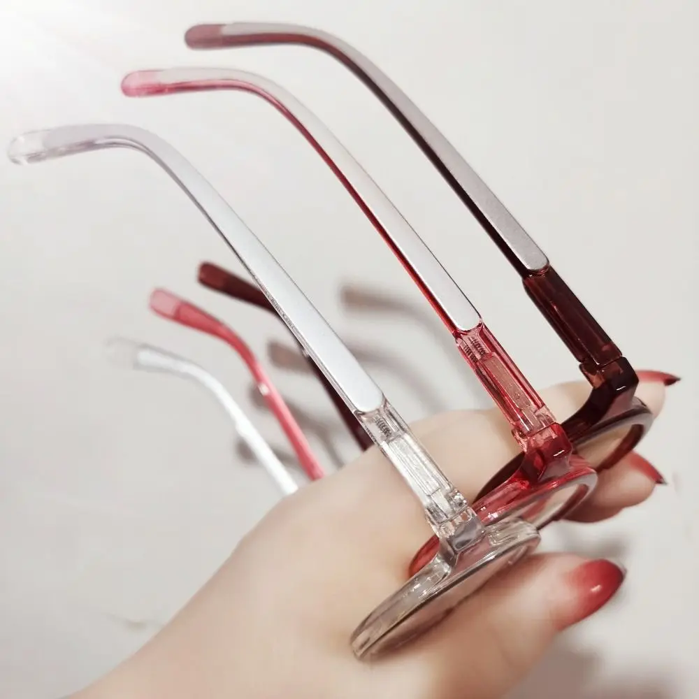 Occhiali da Lettura Vision Care con Montatura Rotonda e Aste a Molla, Occhiali Presbiopici per Ipermetropia, Montatura Ottica in Resina Ultra Leggera - immagine 5