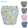 [Sigzagor]1 XL Adult Cloth Diaper Nappy Urinary Incontinence Pants Pocket Reusable Hook Loop ABDL Age Play Man 26.7in to 50.4in 1