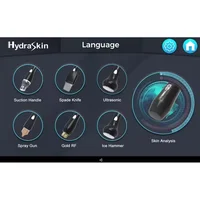 Appareil de soin du visage 7 en 1 Smart Ice Blue Hydra-Oxygen Small Bubble Skin Detector Ultrasonic Hydra Skin Care Facial 6