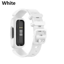 Silicone Smart Watch Wristband Replacement - Kids Bracelet Strap (White)