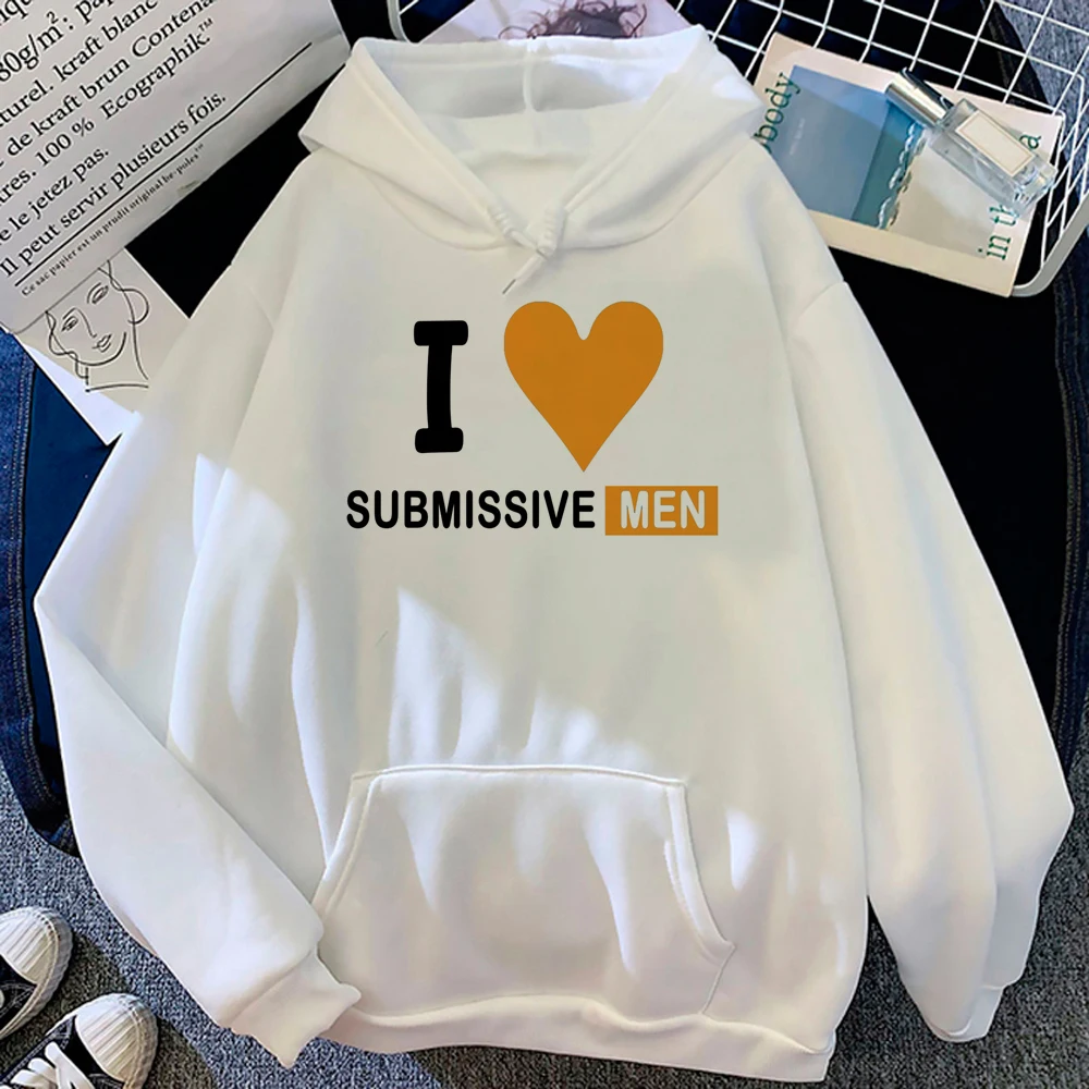 

i Love Submissive Men hoodies women japanese Kawaii gothic graphic Hood clothing women long sleeve top clothes