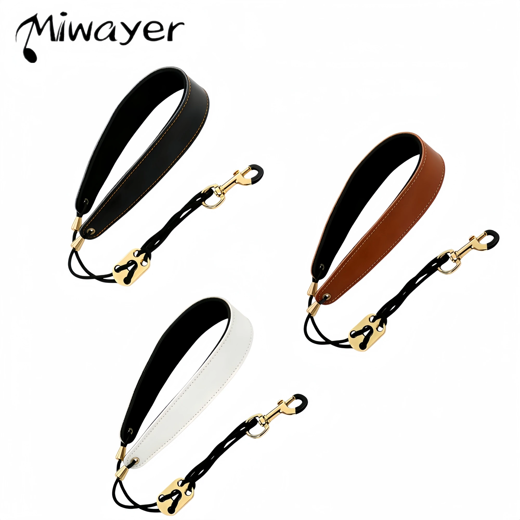 Premium Leather Saxophone Neck Strap with Enhanced Protection