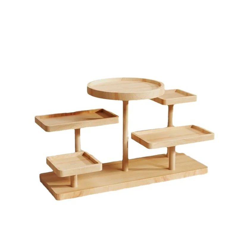 Scaffali in legno Scaffali espositivi impilati Gioielli Occhiali Organizzatore di file per gioielli Piante grasse Decorazione della casa