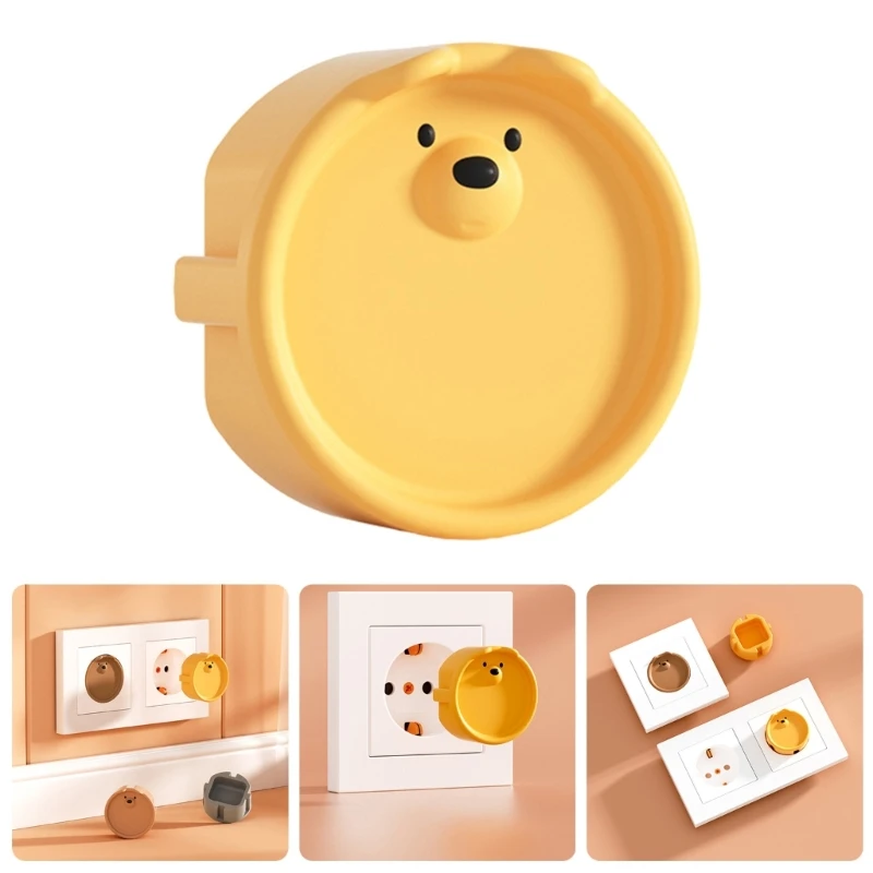 Socket Covers Childproof Power Socket Protective Caps Silicone Dust Proof Cover Infant Safety Electrical Outlet Cover for EU Plugs
