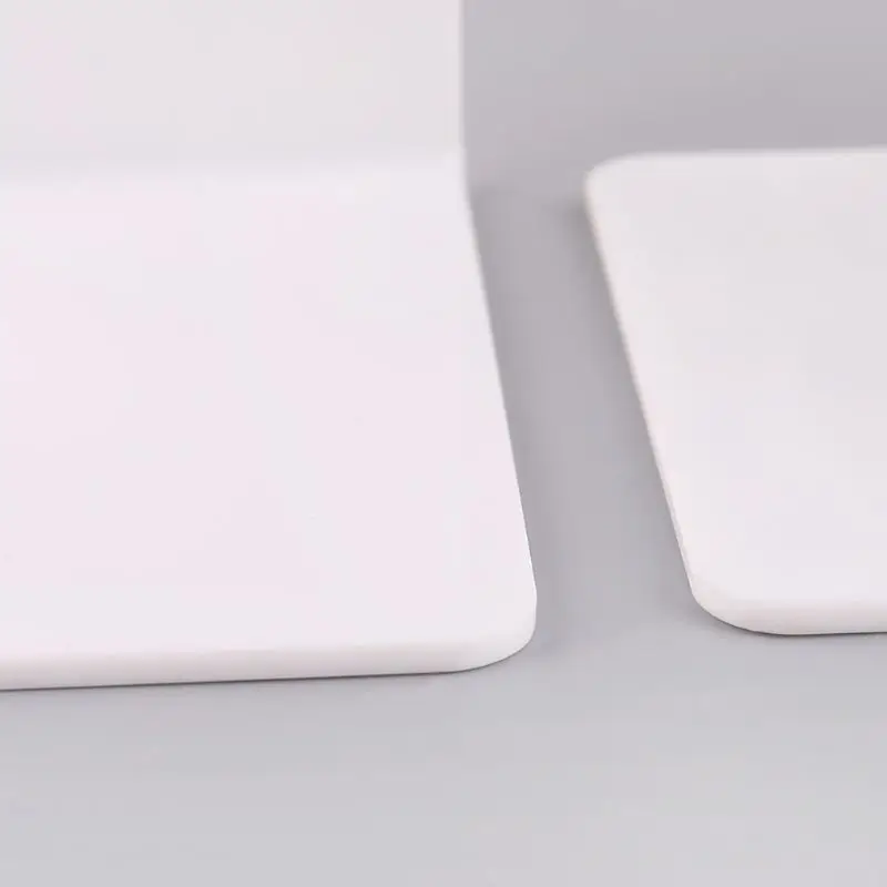 

2024 New 2Pcs White Acrylic Bookends L-shaped Desk Desktop Book Holder School S
