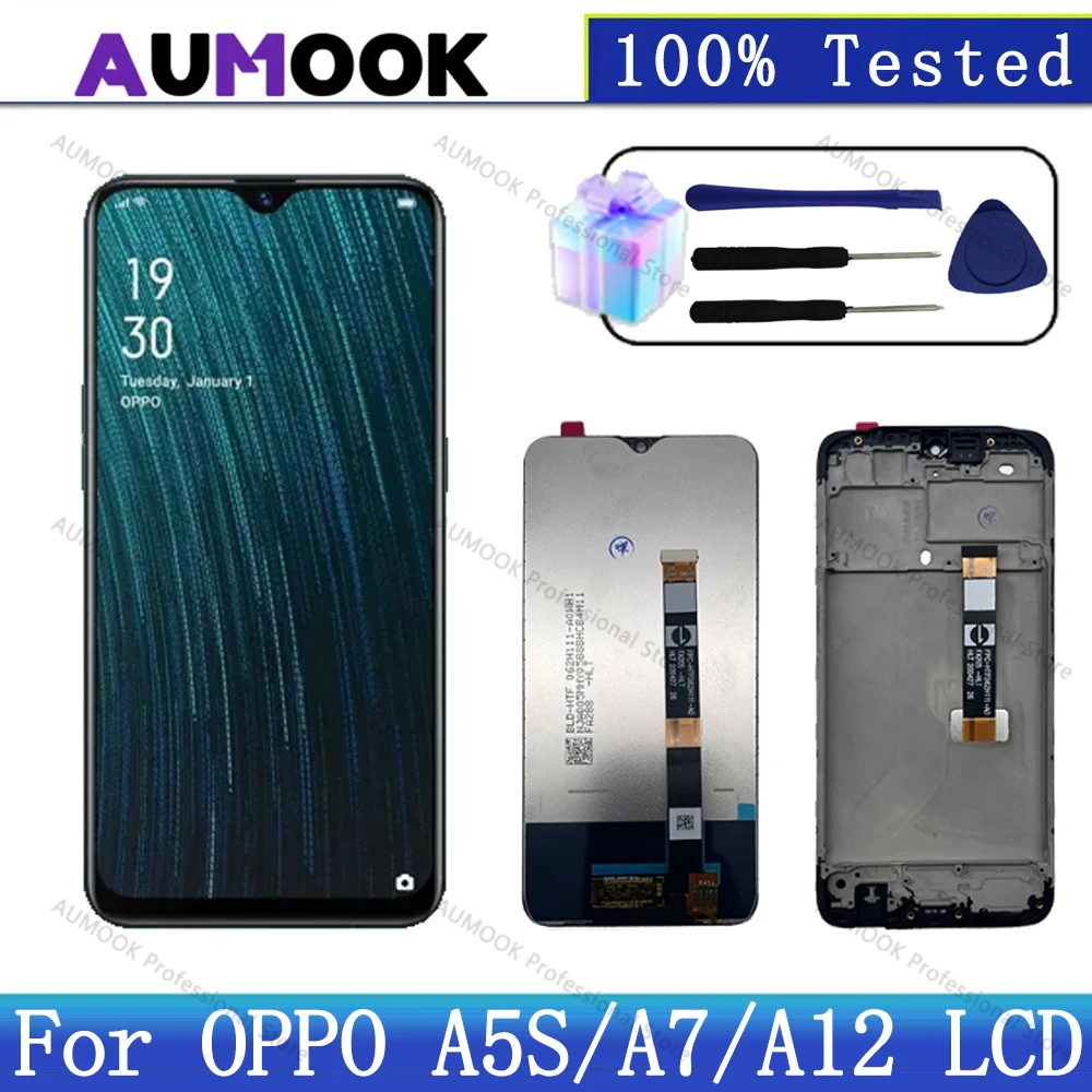For OPPO A7 AX7 LCD Display Touch Screen Digitizer Assembly