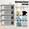 4Pcs Sheet Storage Box Organizer Foldable Window Label Blanket Bed Sheet Organizer Box Wardrobe Bed Clothes Storage Organizer 2