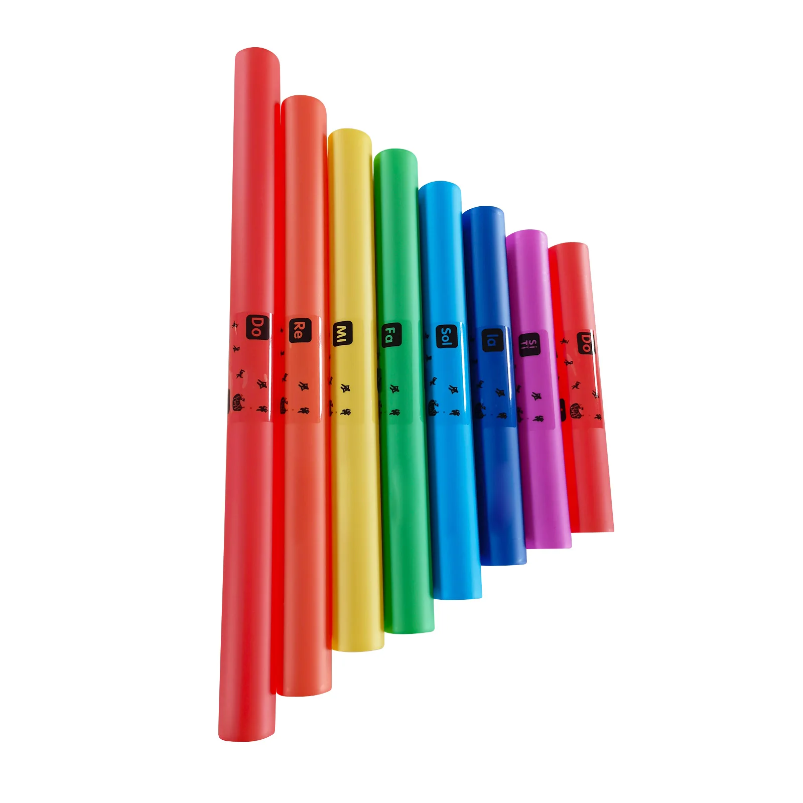 8Pcs Musical Sound Tube Colorful Set 8 Tones Sound Tube Percussion ...