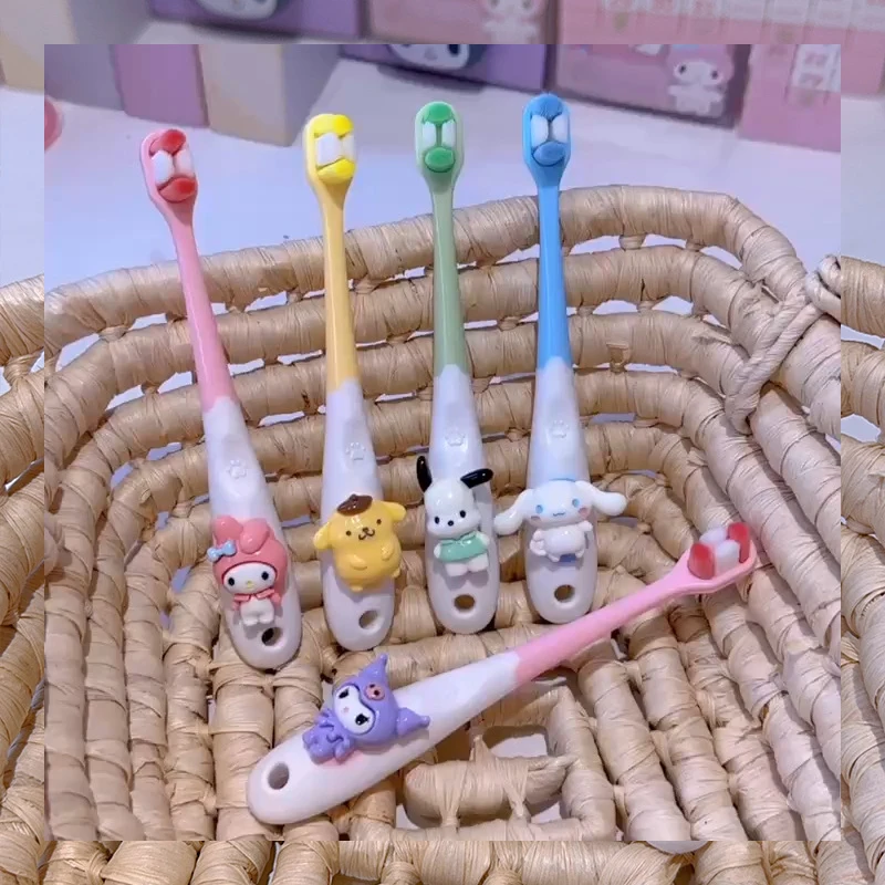 

Мультяшная Мягкая зубная щетка Sanrio с щетиной Hello Kittys аксессуары Милая красота кавайная аниме уход за ртом Игрушки для девочек подарок