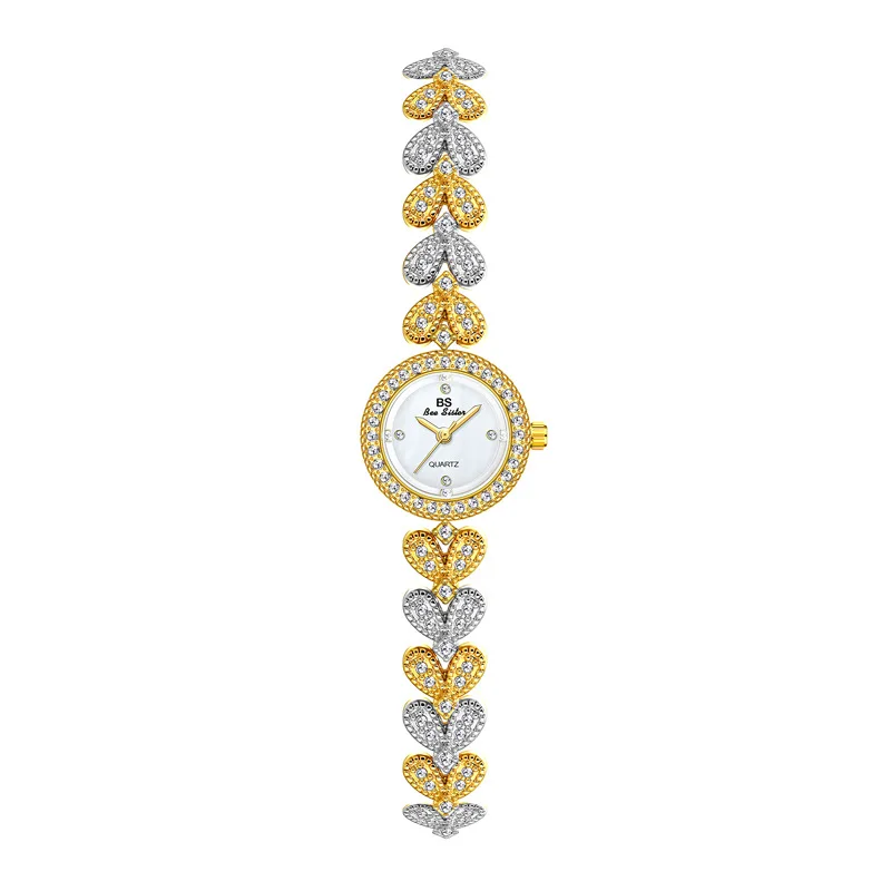 Luxo Pulseira Coração Diamante para Mulheres Relógio Quartzo Impermeável Mostrador Pequeno Chique Presente de Natal Nova Chegada 2023 Fa1738 - Image 5