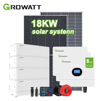 Système d'énergie solaire 18KW triphasé hors réseau, kit complet pour la maison avec stockage de batteries 1