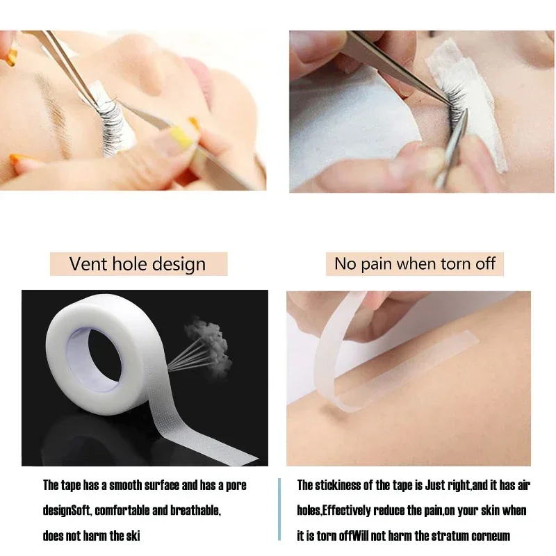 Eyelash Tape Transparent Adhesive Fabric 9m/10 Yard/Roll Adhesive Breathable Micropore Fabric Tape for Eyelash Extension Supply Best Sellers In Beauty & Health