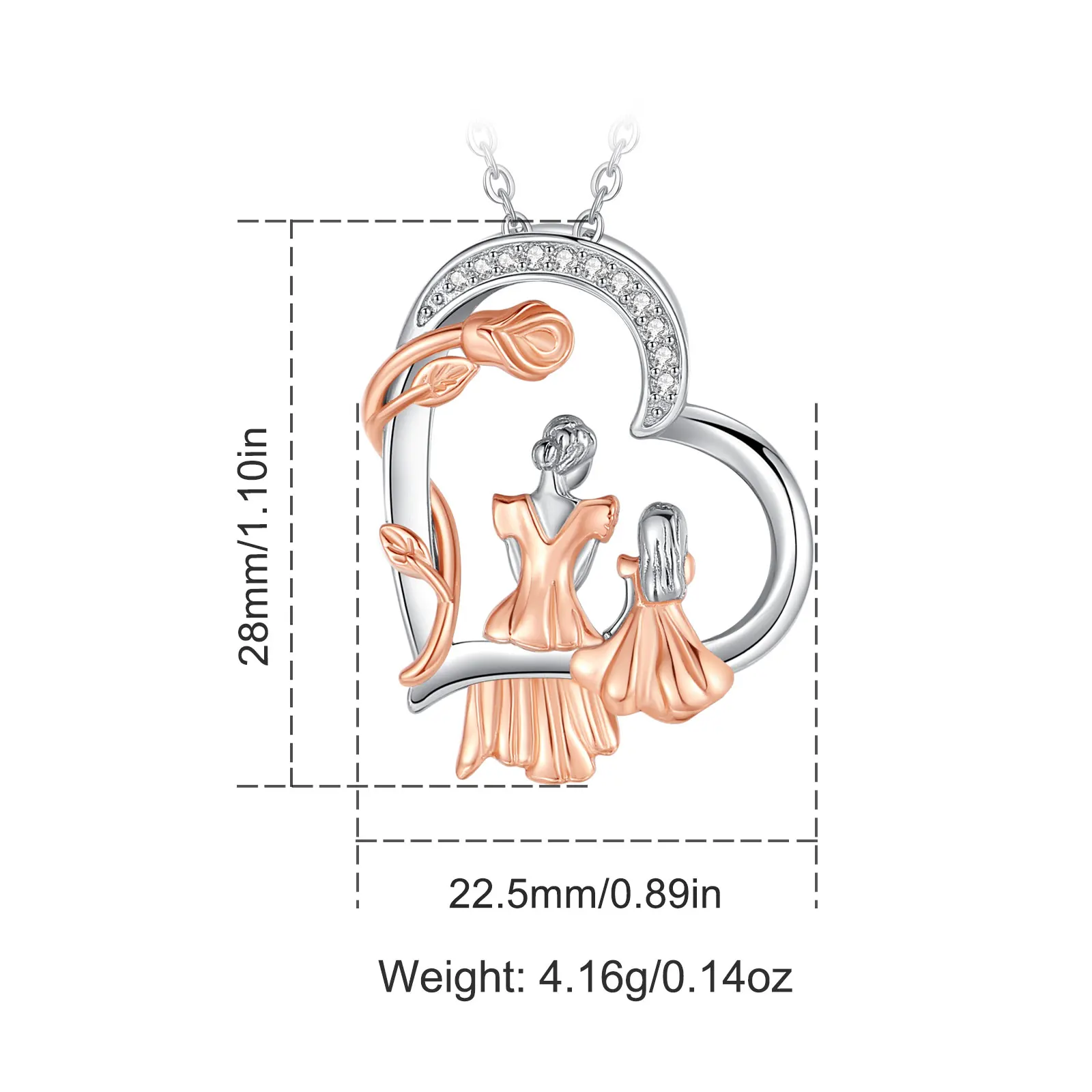 Bloom of Love Mother-Daughter Necklace - Image 3