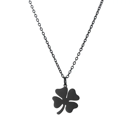 Acquista Collane vintage con quadrifoglio portafortuna per donna Goth Love Heart Collana girocollo con catena girocollo Regalo di gioielli in acciaio inossidabile in Italia a partire da 2.92