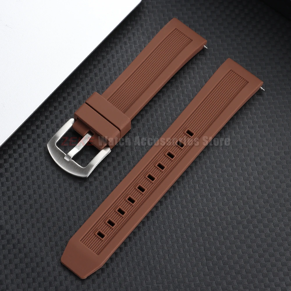 Enhanced Silicone Waterproof Watch Strap - Quick Release Rubber Wristband Belt