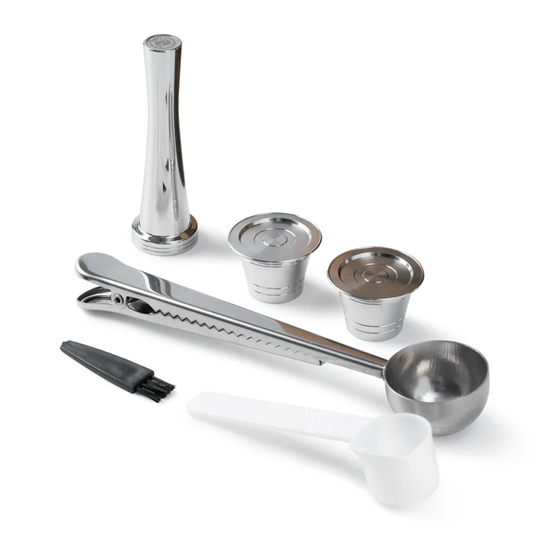 A13R-Stainless Steel Reusable Coffee Capsule Reusable Coffee Capsule Cup Filter Compatible With Delta Q Accessories.