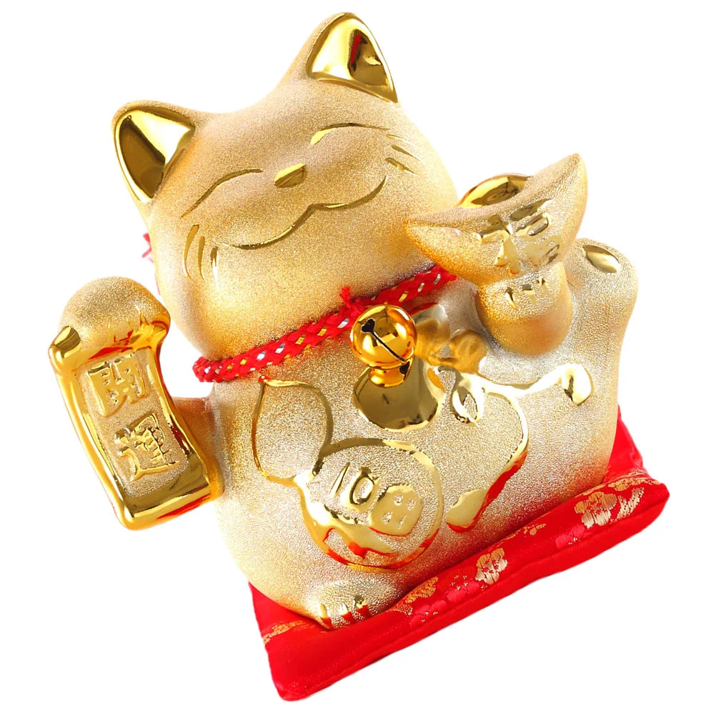 

Cat Piggy Bank Cute Wealth Cat Shaped Money Pot Ceramic Coin Saving Pot