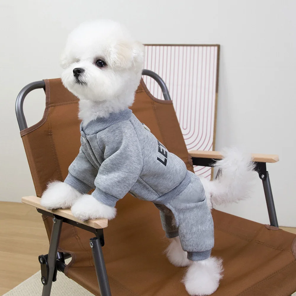 Winter Dog Coat – Thick Polyester Dog Hoodies & Warm Puppy Jumpsuit For Small Medium Dogs