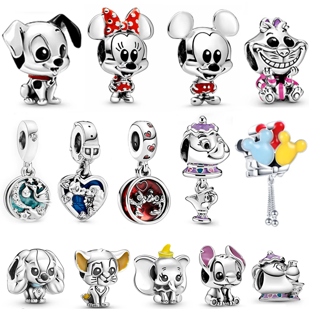 

New 925 Sterling Silver Classic Cartoon Movie Charms Fit Original Pandora Bracelet Bead Charm Necklace Trinket Women DIY Jewelry