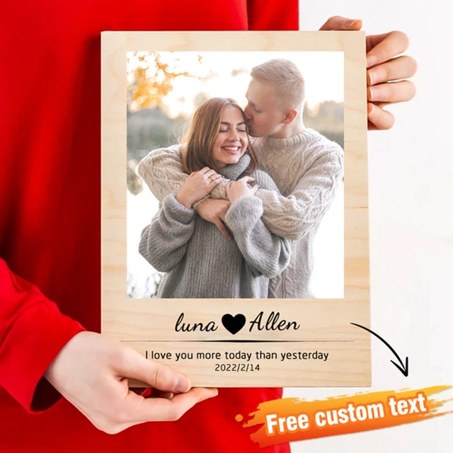 Engraved Wooden Photo Plaque - Special Occasions